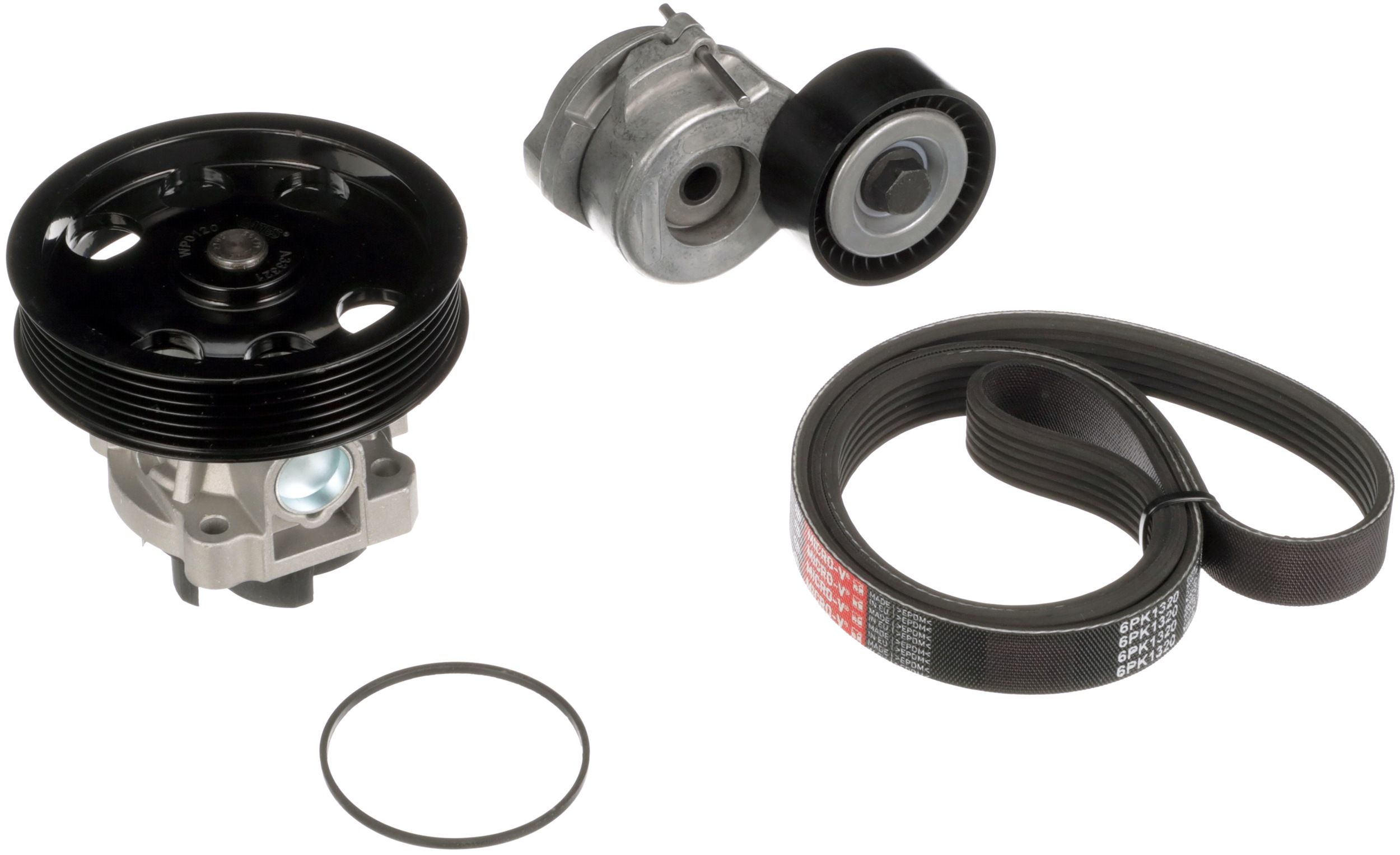 GATES KP16PK1320 Water Pump + V-Ribbed Belt Kit