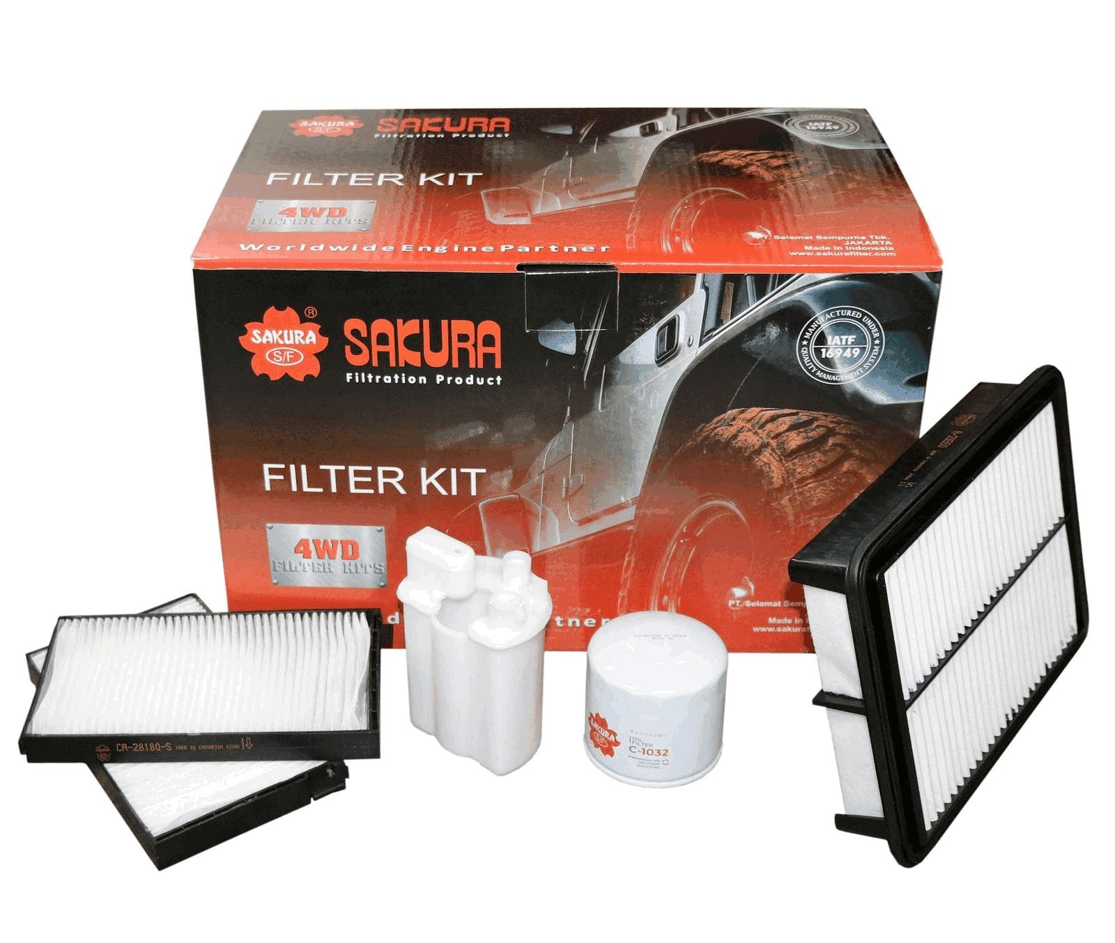 FILTER KIT OIL AIR FUEL CABIN - TecDoc Only