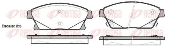 Brake Pad Set, disc brake 1431.02