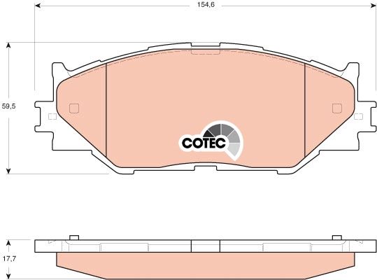 TRW DISC BRAKE PADS - TecDoc 1