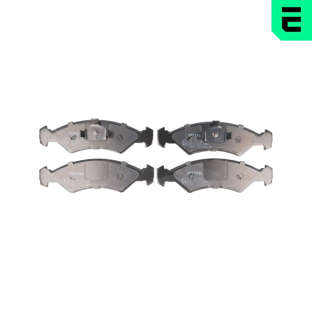 Bremsbelagsatz, Scheibenbremse