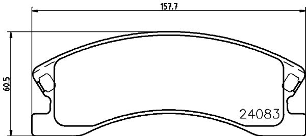 Комплект тормозных колодок, дисковый тормоз 8DB 355 011-541