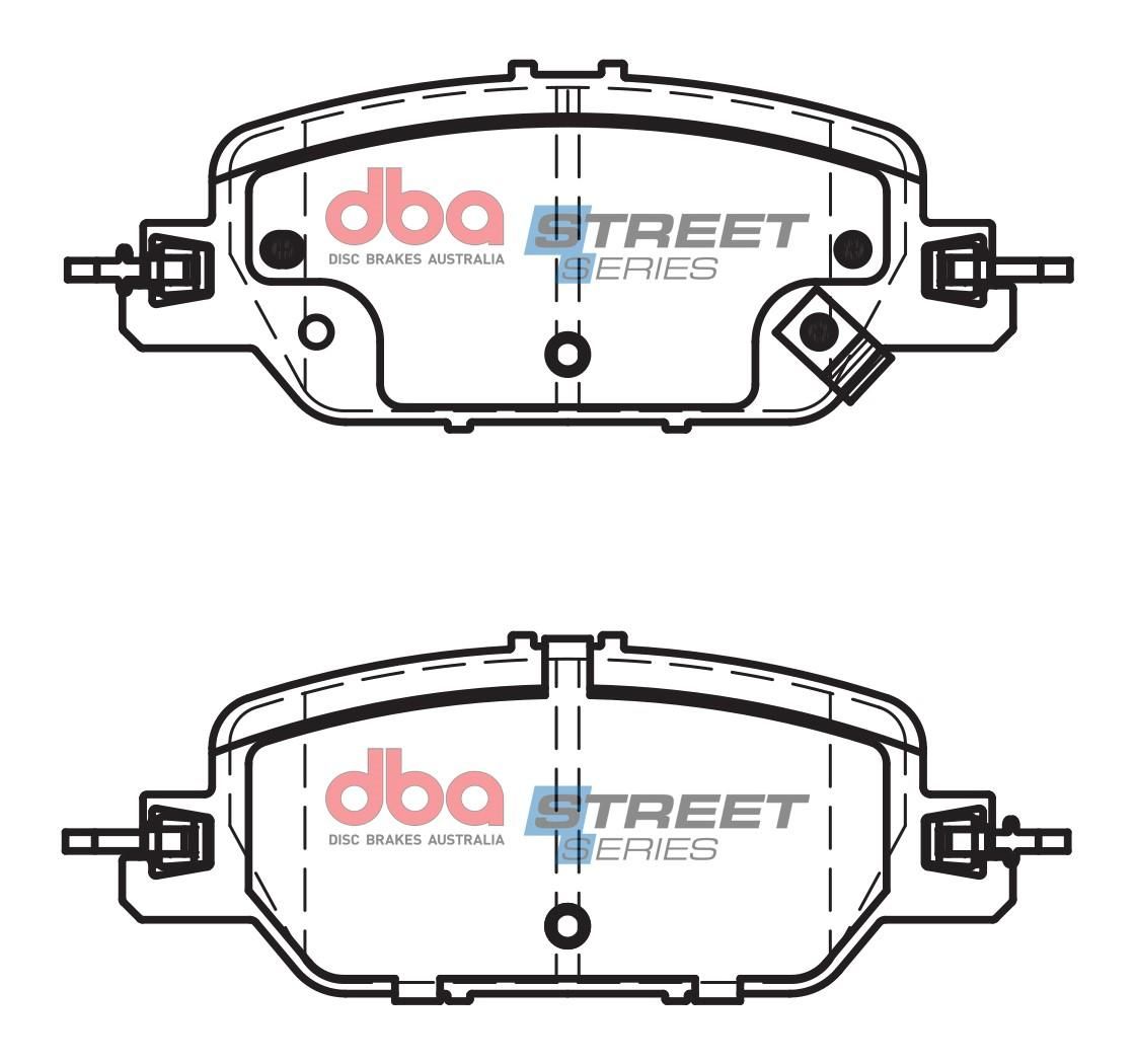 DBA SS STREET SERIES BRAKE PADS [ Honda CRV HRW / RW2 2016 -> R ] - TecDoc Only