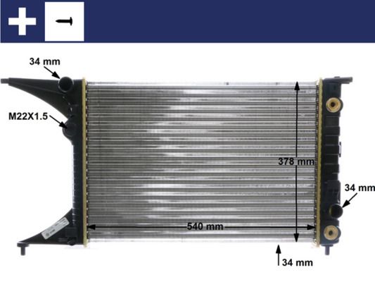 Radiador, refrigeración del motor