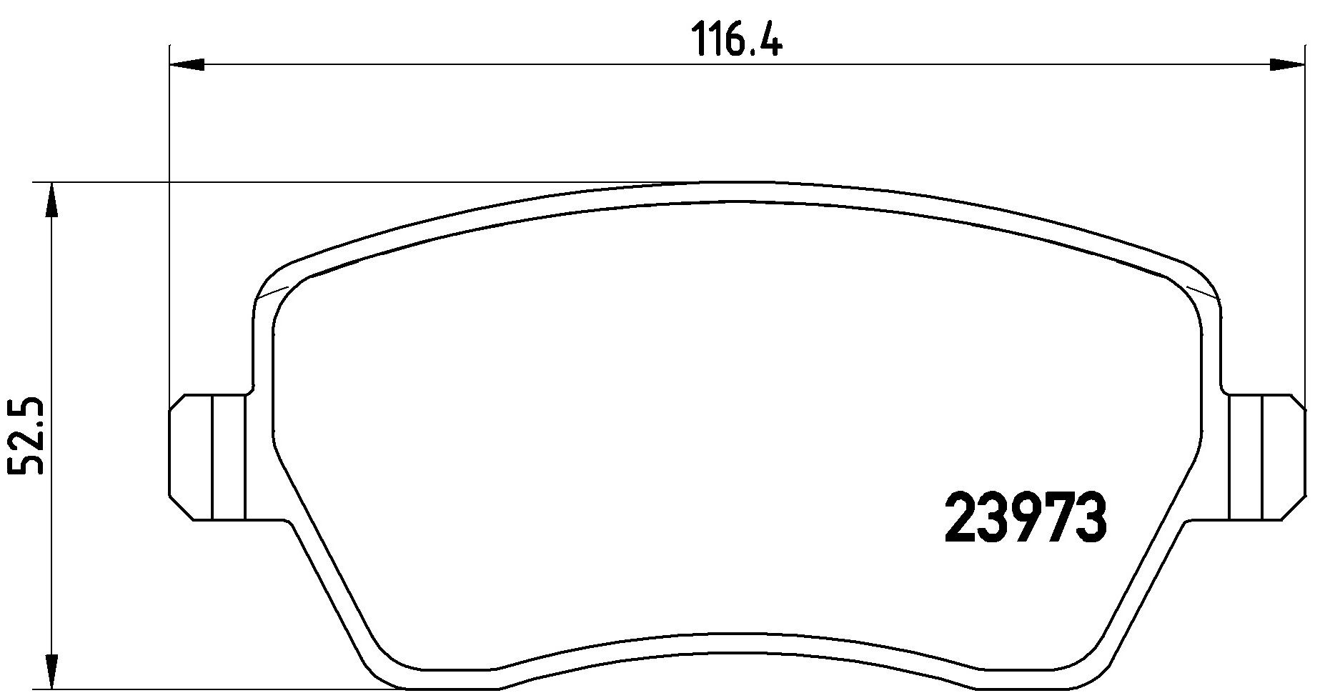 Brake Pad Set, disc brake P 68 033E