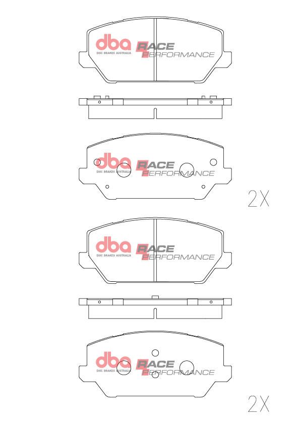 DBA RACE BRAKE PADS [ HYUNDAI I30N / VELOSTER 2018  - ON F ] - TecDoc Only