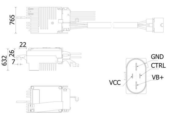 Regulador, ventilador del interior