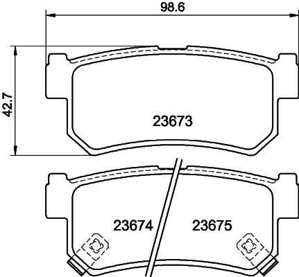 Brake Pad Set, disc brake 8DB 355 012-501