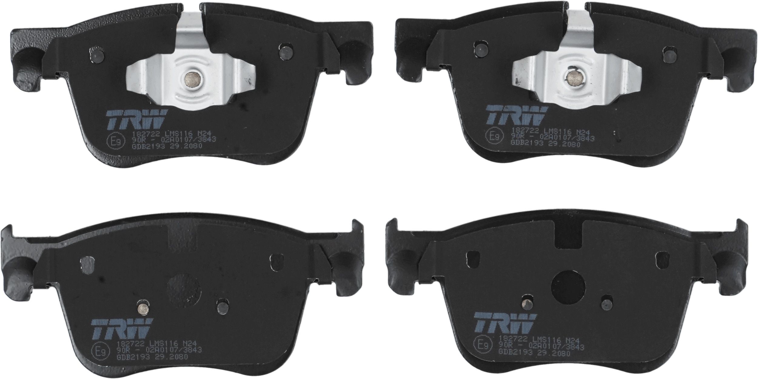 TRW BRAKE PAD SET, DISC BRAKE - TecDoc 2