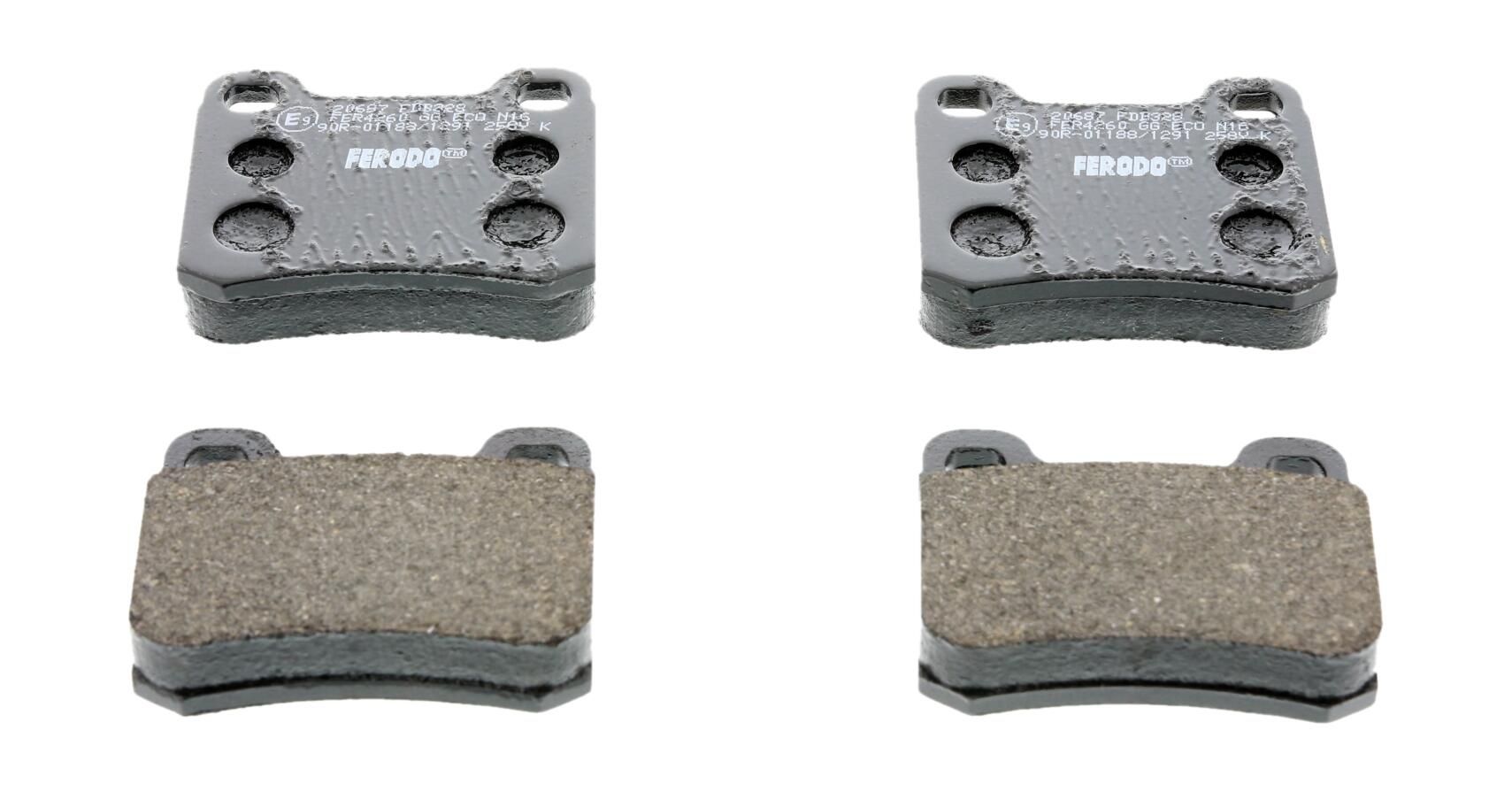FERODO FDB328 - Bremsbelagsatz, Scheibenbremse PREMIER ECO FRICTION