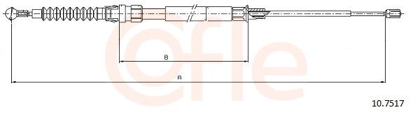 Cable Pull, parking brake 92.10.7517