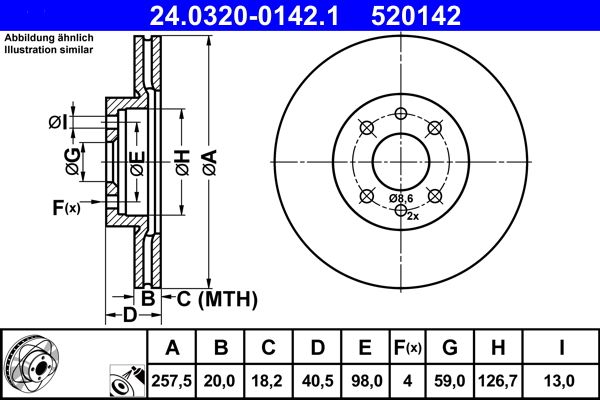 Brake Disc 24.0320-0142.1