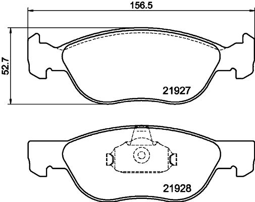 Brake Pad Set, disc brake 8DB 355 010-181