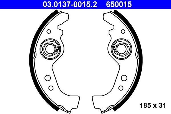 Brake Shoe Set 03.0137-0015.2