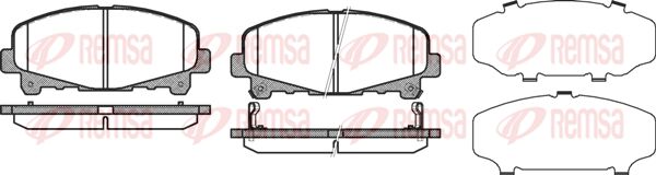 Premium Front Brake Pad Set Premium Front Brake Pad Set