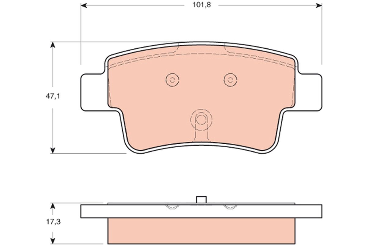 Brake Pad Set, disc brake GDB1714