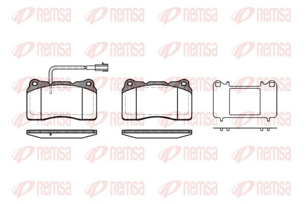 Brake Pad Set, disc brake 0666.51