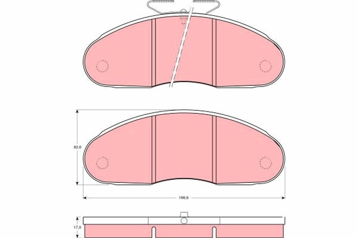 Brake Pad Set, disc brake GDB827