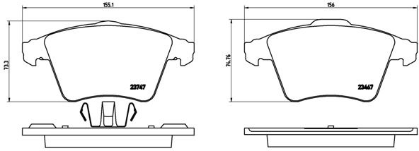 Brake Pad Set, disc brake P 85 106