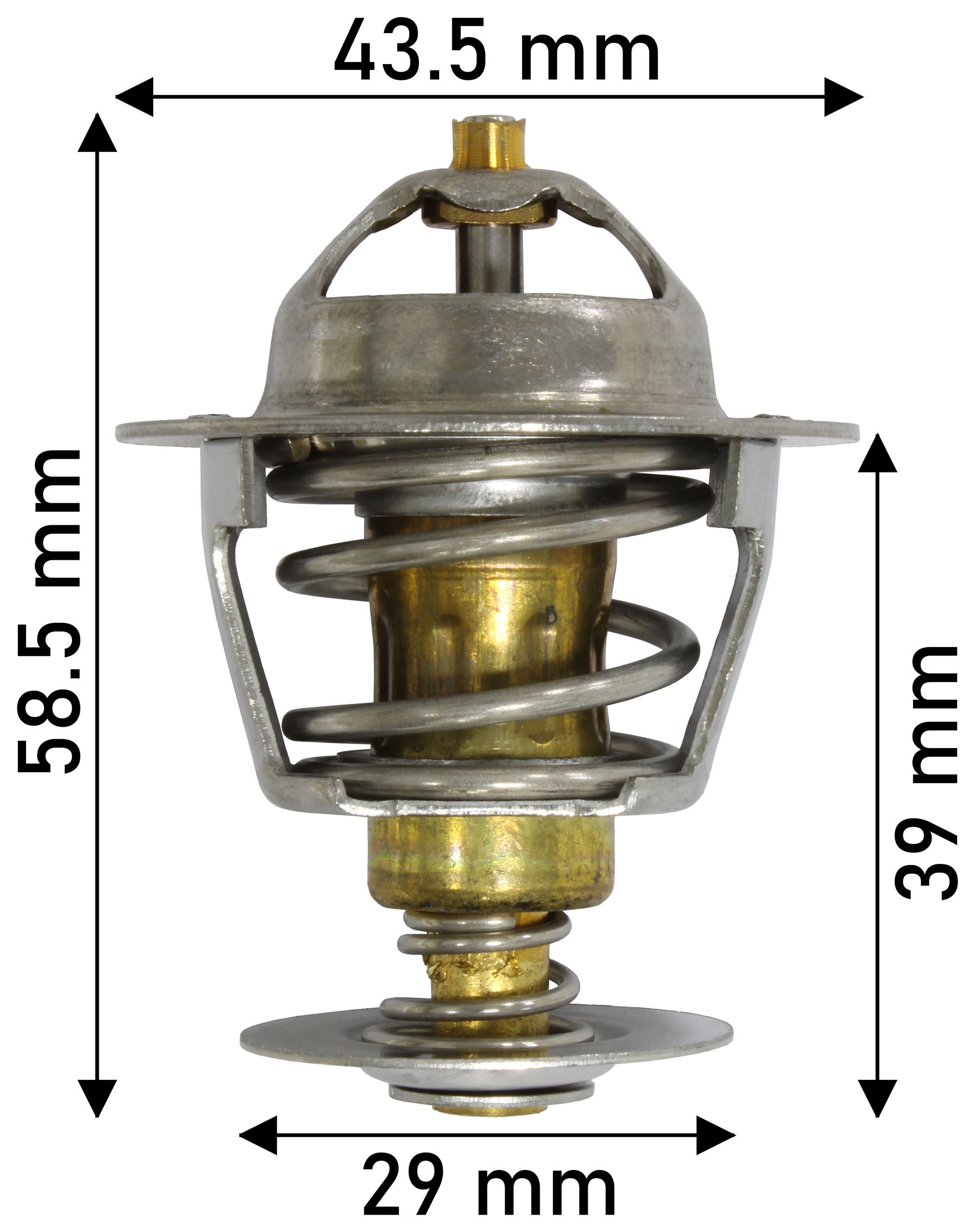 THERMOSTAT 43.5MM DIA 82C IVECO/FREIGHTLINER - TecDoc Only