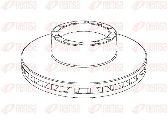 NCA1091.20 REMSA Heavy Duty Brake Disc féktárcsa