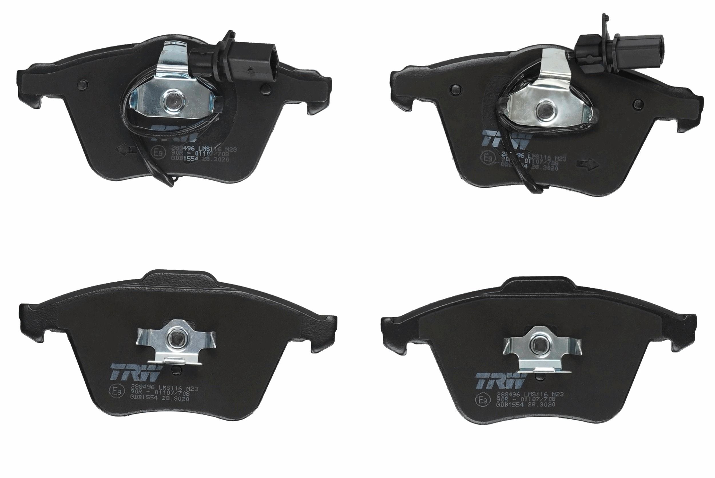 TRW DISC BRAKE PADS - TecDoc 2