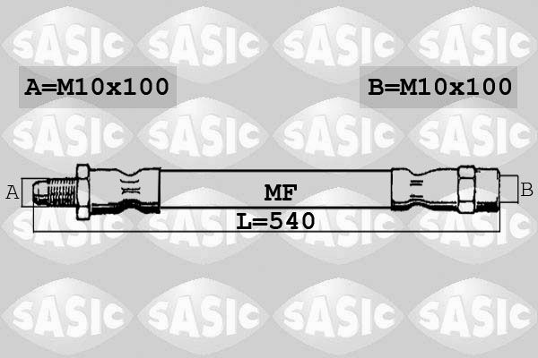 6606183 SASIC fékcső
