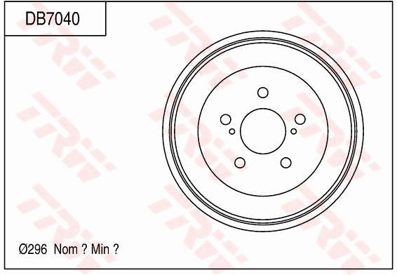 TRW BRAKE DISC - TecDoc Only