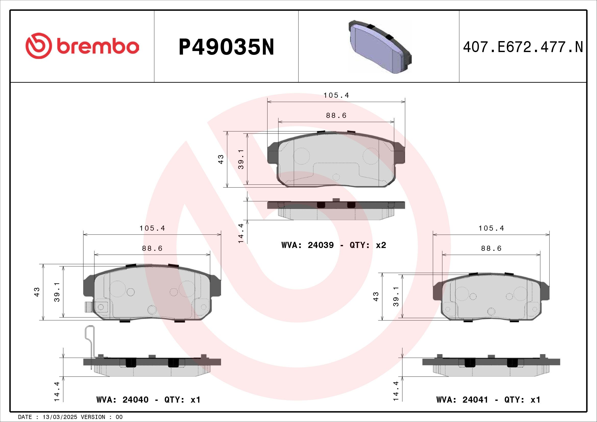 SUZUKI IGNIS GA RG413 00-05 (RR) - TecDoc 1