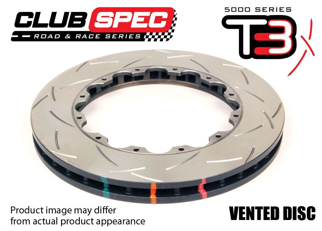 5000 Rotor Cross-drill/slotted - With Replacement NAS Nuts -KP [ HSV 05-06 AP 6 piston caliper F ] Use DBA52018 for 4 piston caliper - TecDoc 1
