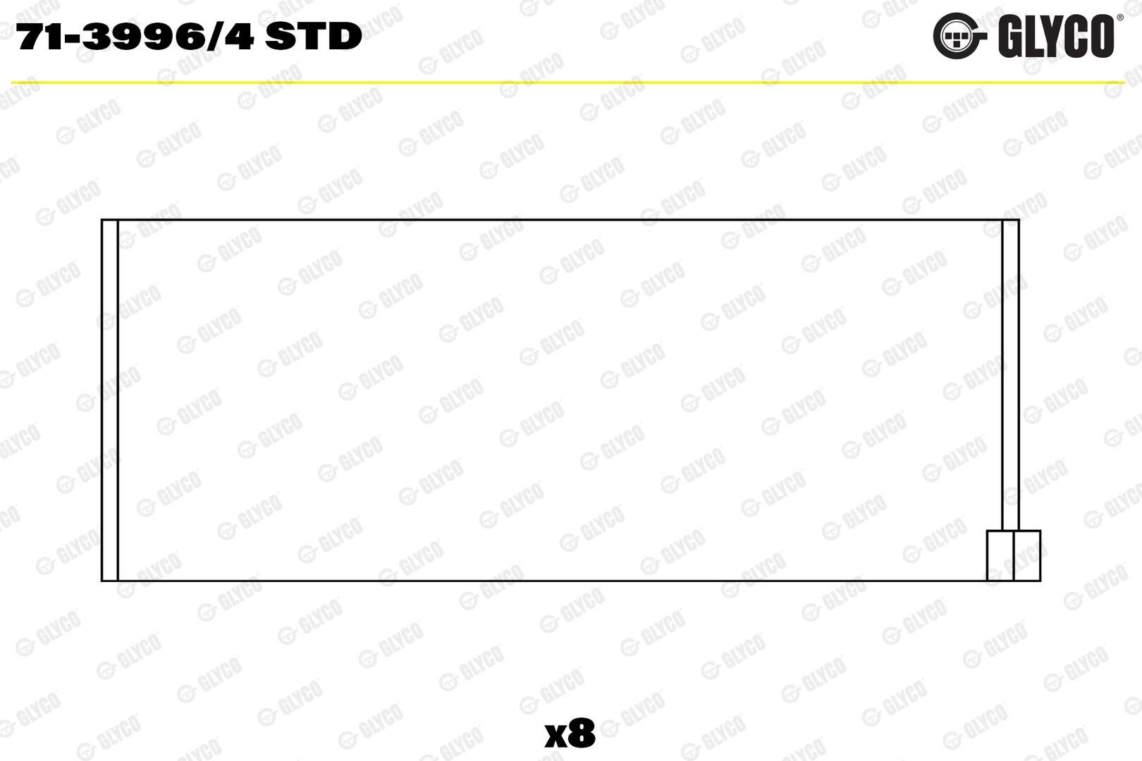 GLYCO 71-3996/4 STD - Pleuellager