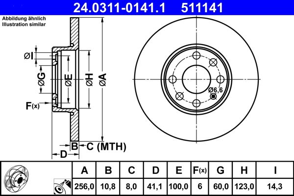 Brake Disc 24.0311-0141.1