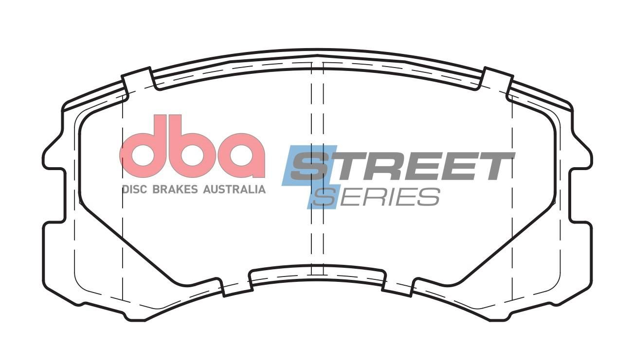 DBA SS STREET SERIES BRAKE PADS [ Mitsubishi Colt & Lancer 2003-2014 F ] - TecDoc Only