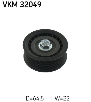 SKF VKM 32049 Deflection/Guide Pulley, V-ribbed belt
