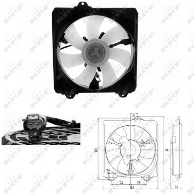 NRF 47695 Fan, engine cooling