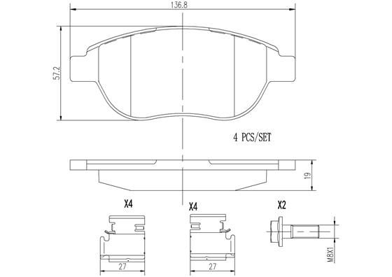 PEUGEOT 307 01-05 (FRT) - TecDoc 1