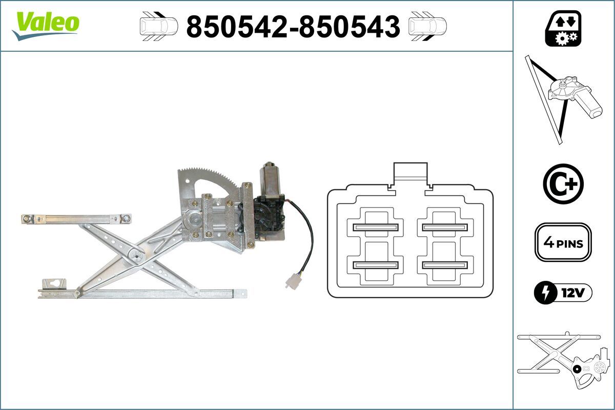 VALEO 850542 - Fensterheber