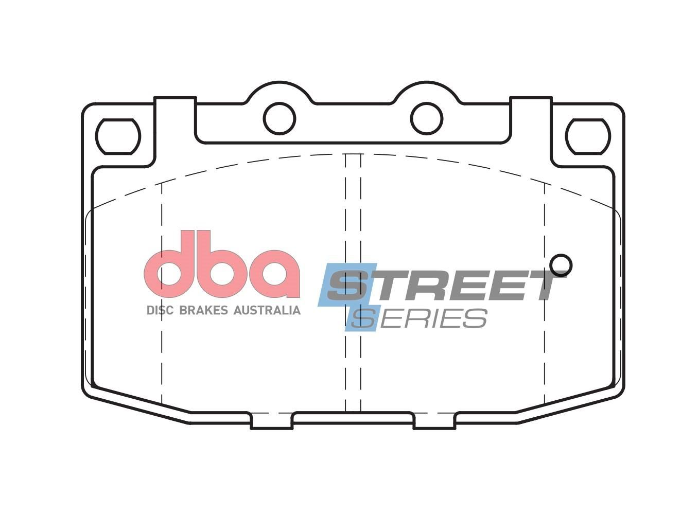 DBA SS STREET SERIES BRAKE PADS [ Mazda RX7 1986-1999 F ] - TecDoc Only