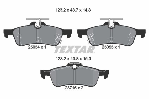 Brake Pad Set, disc brake 2505401