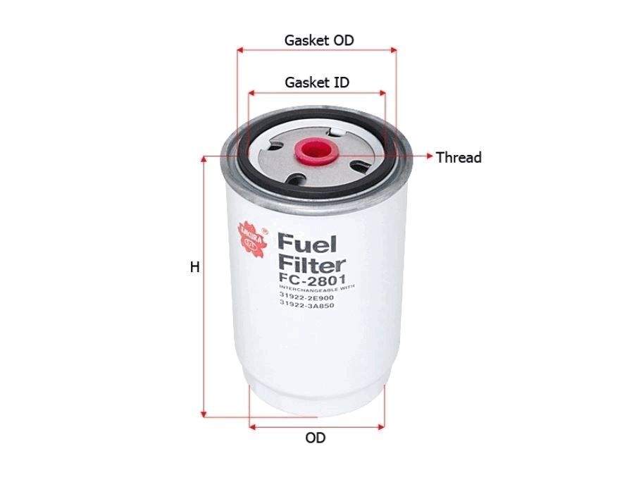 FUEL FILTER FITS Z707 - TecDoc 1