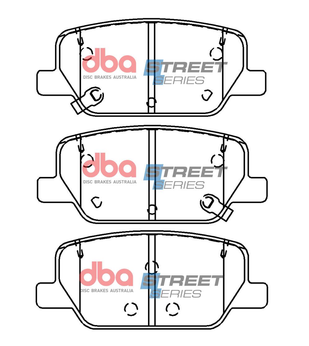 DBA SS STREET SERIES BRAKE PADS [ Hyundai Santa Fe D4HA 2018 - on R ] - TecDoc Only