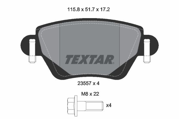 Brake Pad Set, disc brake 2355701