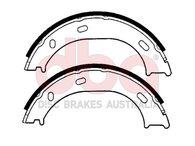 Street Series Brake Shoes [Mercedes Parking Brake 160mm] - TecDoc Only
