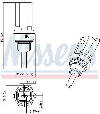 Sensor, K&uuml;hlmitteltemperatur