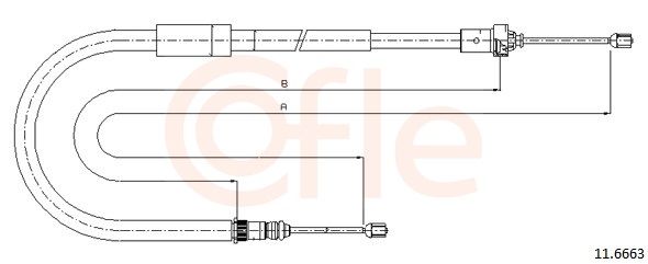 COFLE 11.6663 - Seilzug, Feststellbremse