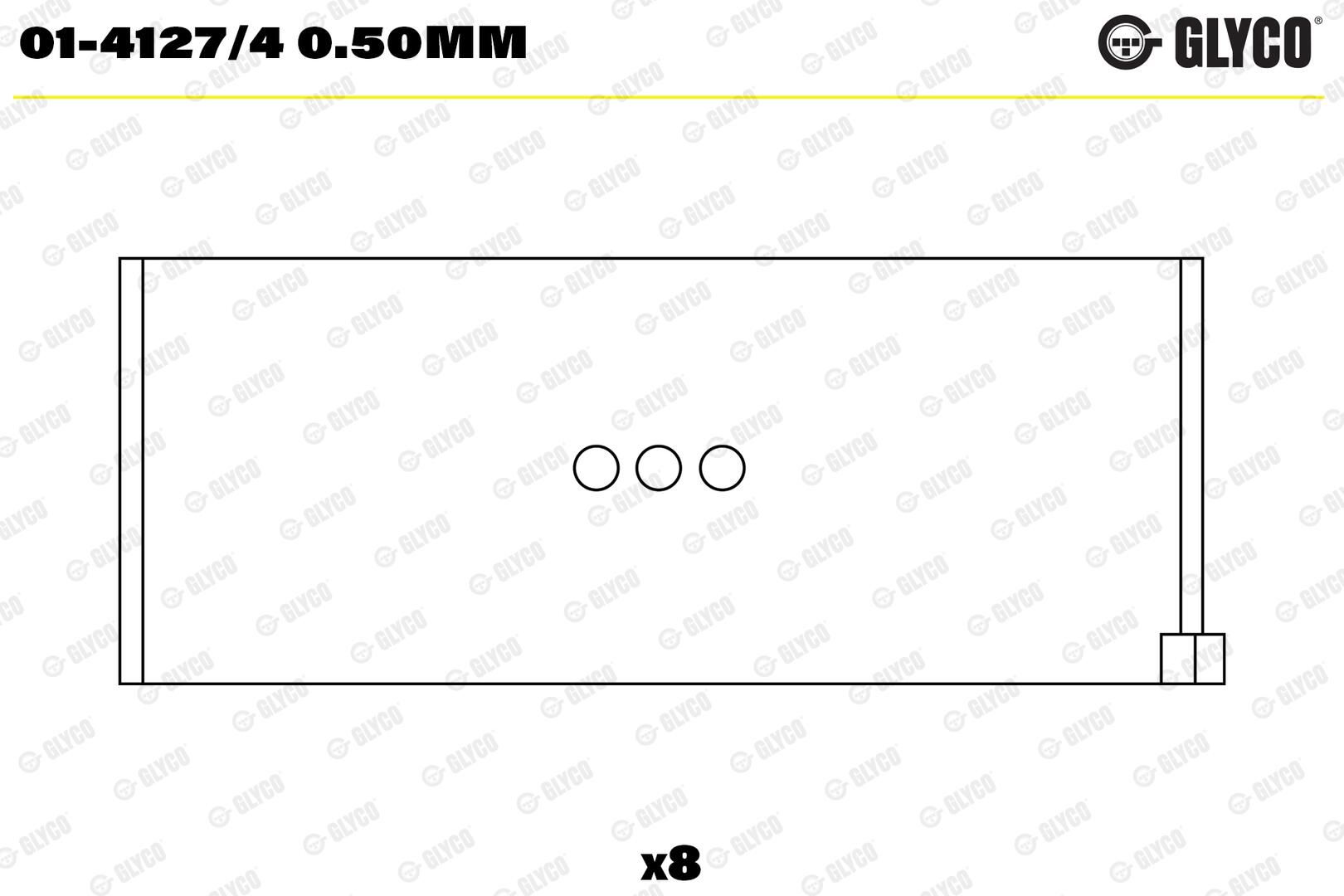 GLYCO 01-4127/4 0.50mm - Pleuellager