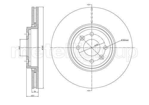 METELLI 23-0829C - Bremsscheibe