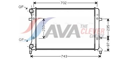 AVA QUALITY COOLING VN2204 - Kühler, Motorkühlung