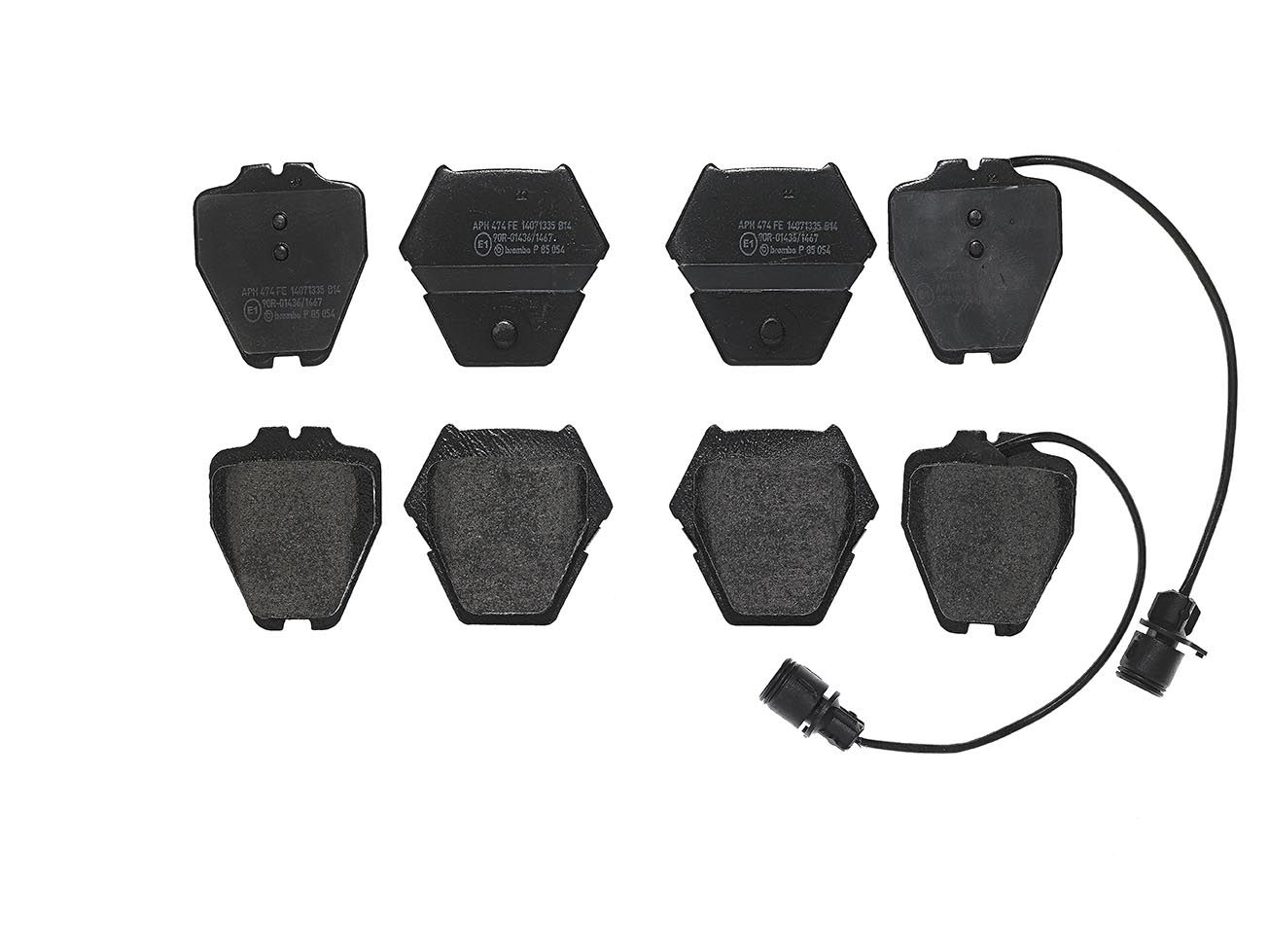 BREMBO P 85 054 - Bremsbelagsatz, Scheibenbremse PRIME LINE