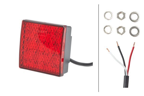 VF FEU ARR STOP LED CARRE 24V